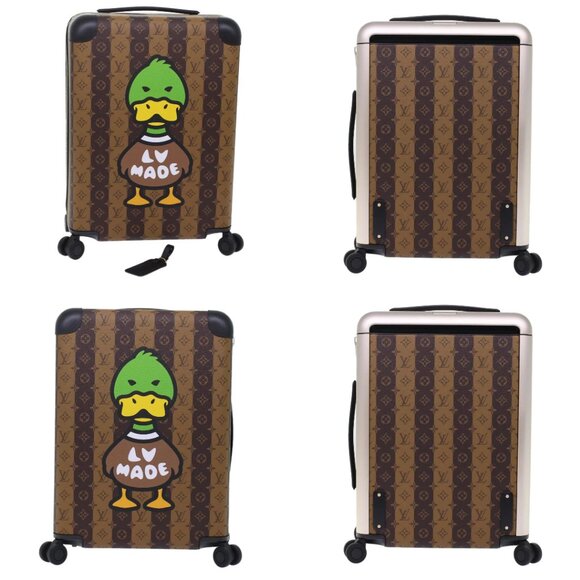 LOUIS VUITTON Monogram Stripe HUMAN MADE Horizon 55 Suitcase M20481 Auth 48828S - Picture 14 of 15